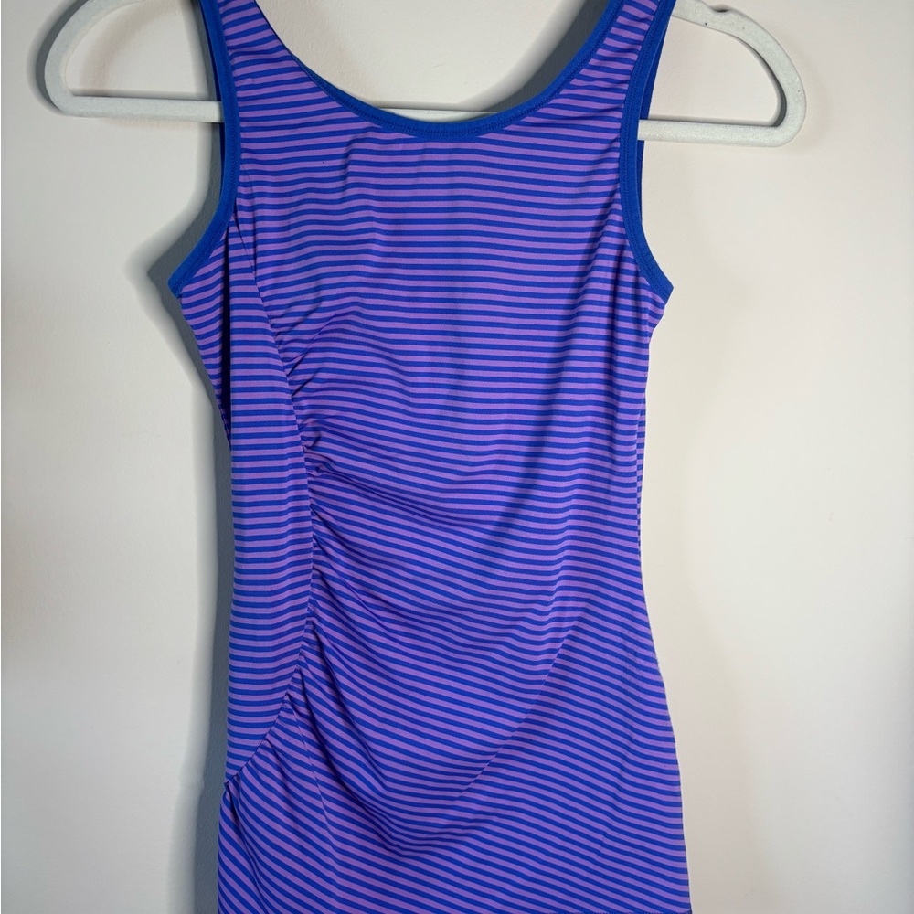 Lole running tank Striped‎ Blue and Purple Tank size S